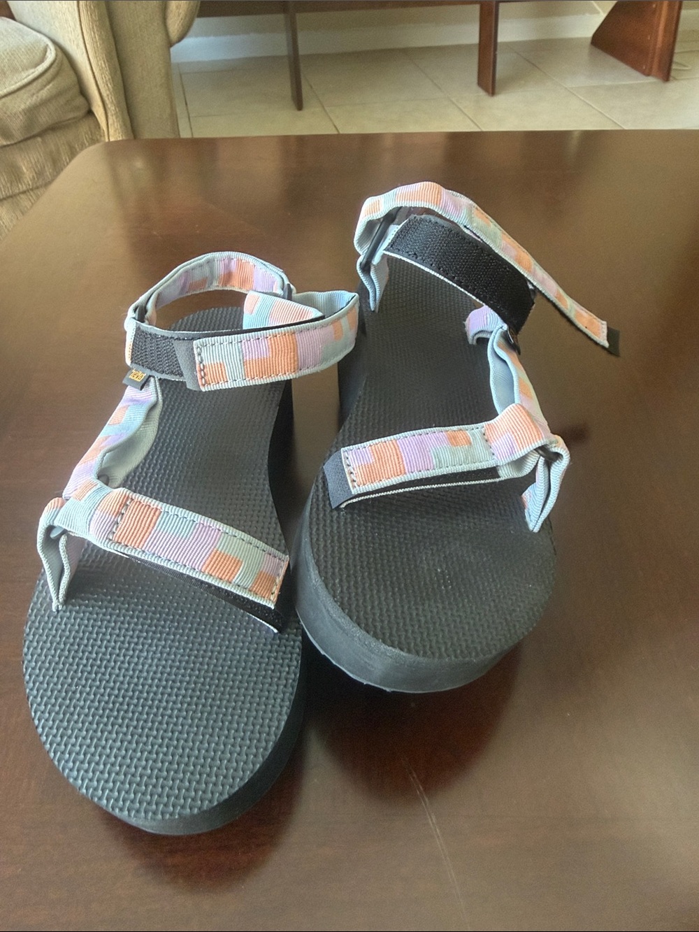 Teva platform sandals size 10 NWT